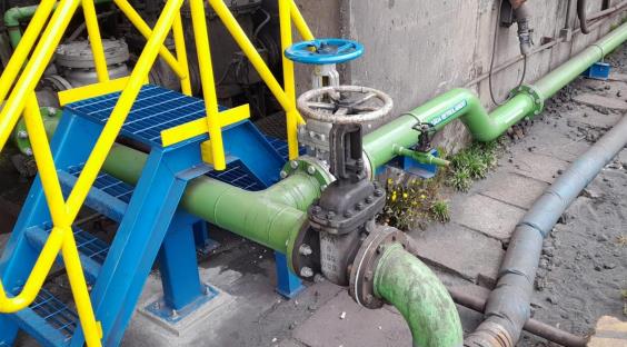 Sistema retrolavado pozo succión de bomba apagado