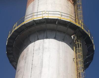 Habilitación plataforma chimenea Planta Coque